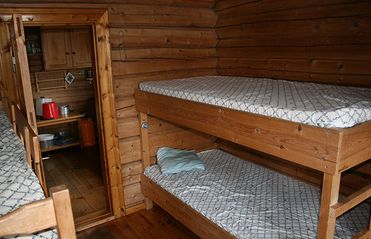 Soveplasser i utleiehytte fra Langmorkje Almenning